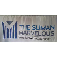 Commercial Promotional Flags - Silk Material, Custom Size, Hanging Style | Aluminium Pole, Printed Design, Personalized Color Options