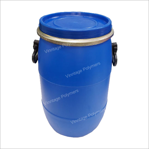 30 Ltr Full Open Top Drum - Virgin Plastic, 310 mm Diameter x 500 mm Height | Durable Container with Tightly Fitting Cover for Food Storage