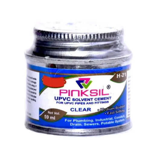 UPVC Adhesive - 59ML Tin Can, Grey Color, Extra Rapid Hardening, Special Performance Cement with Iron Aluminate, Fine Manufactured Sand, Anti-Algae Feature