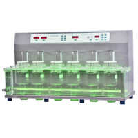 6 Station Disintegration Tester - Mild Steel, Different Sizes , Silver Finish, 220-440 Volt Operation, 1 Year Warranty