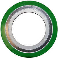 Green And Silver Spiral Wound Graphite Gasket
