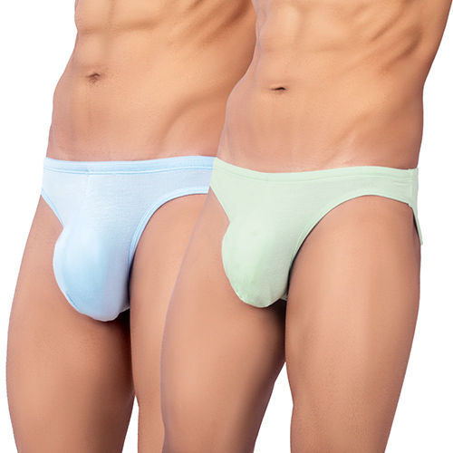 Bruchi Club Antibacterial Bamboo Briefs for men one Sea Blue one Sea Green