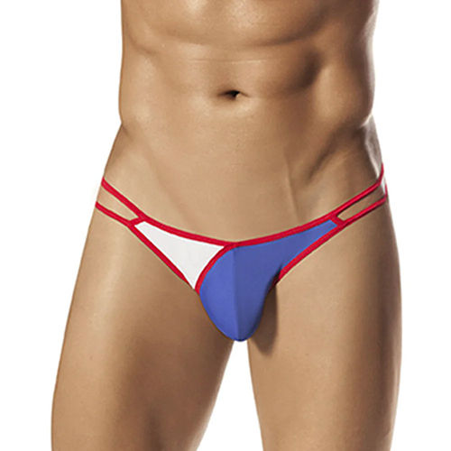 Bruchi Club Antibacterial Bamboo Foxy Dude Color Block Men Thong