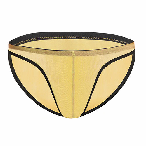 Bruchi Club Men Transparent Briefs In India Turmeric Orange