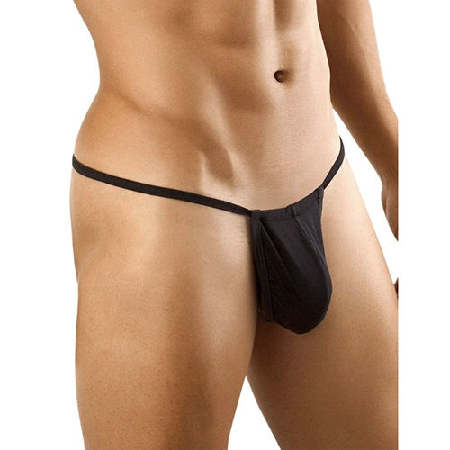 Plain Men's Cotton Spandex G String Pouch Black Underwear at Best Price in  Noida