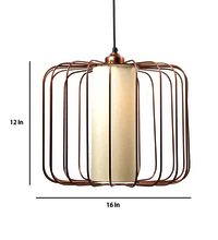 Gold Glass  Iron Single Hanging Light Pendant