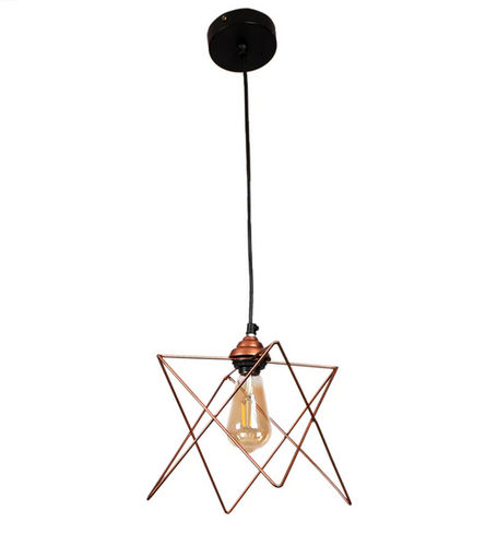 Metal Hanging Light Pendant Star Shape High Quality