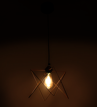 Metal Hanging Light Pendant Star Shape High Quality