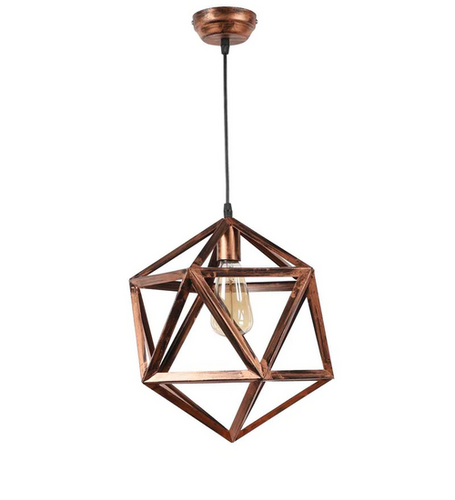 Copper Metal Single Hanging Light Pendant