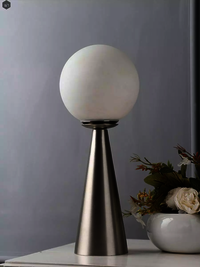 The Orb S Ascent Table Lamp By D Cor De Maison In Brass Pewter Finish