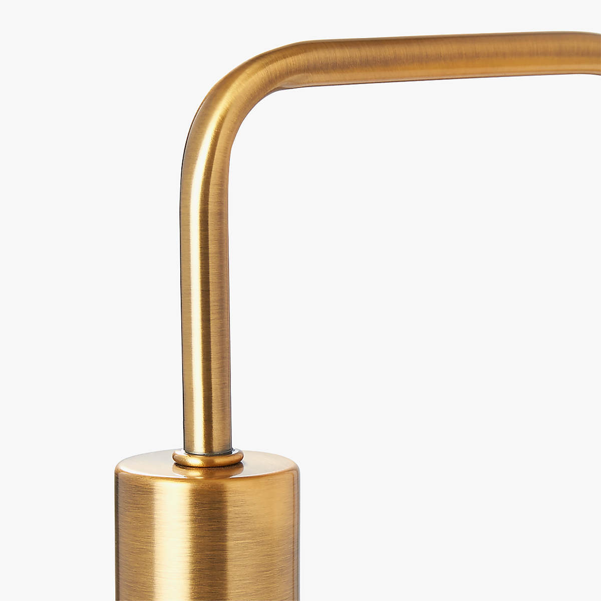 Brass Table Lamp with Clear Round Shade