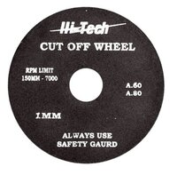 Plain Cut Off Wheel - Aluminium Oxide, 200mmx1mmx31.75mm, Brown | Designed For Ss Plate, Rod, Clutch Wire, And Pistol Cutting