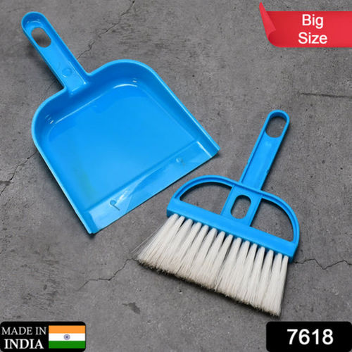 Blue Dustpan Supdi With Brush Broom Set For Multipurpose Cleaning