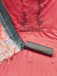 Tanvi Pink Parampra Cotton Dress Material