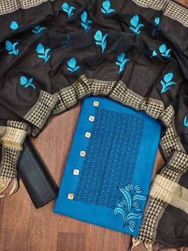 Apexa Blue Bombay Cotton Dress Material
