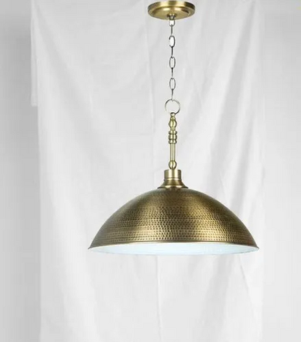 Brass Hanging Light Pendant Round Shape