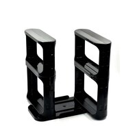 CABINET CADDY MODULAR ROTATING SPICE RACK MULTI-FUNCTIONAL ORGANIZER RACK TWO 2-TIERED SHELVES WITH BASE (2621)