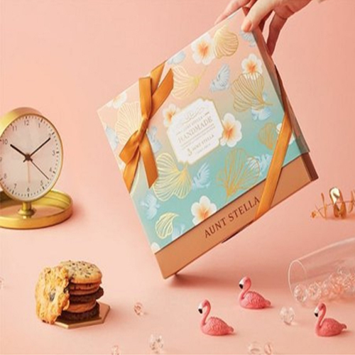 Printed Gift Packaging Box - Paper, Various Sizes Available, Pink Color, Square Shape | Warranty Included, Customizable for All Occasions