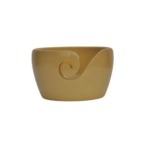 Light Brown Resin Plain Yarn Bowl