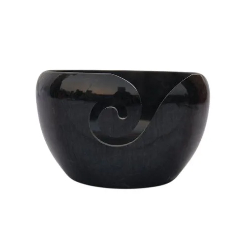 Black Resin Yarn Bowl