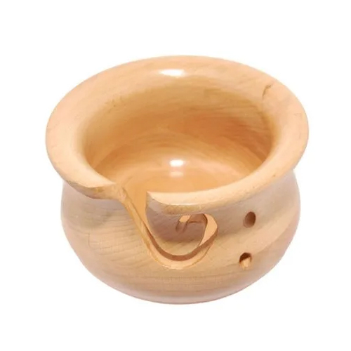 Oval Shape Wood Yarn Bowl