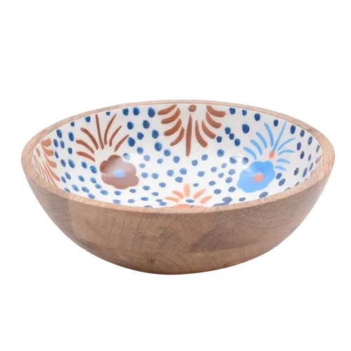 Wooden Round Serving Bowl