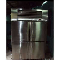 Four Door Commercial Refrigerator - High-quality Fiber, Generous Capacity, Silver Color | Automatic Defrost, Adjustable Temperature Control