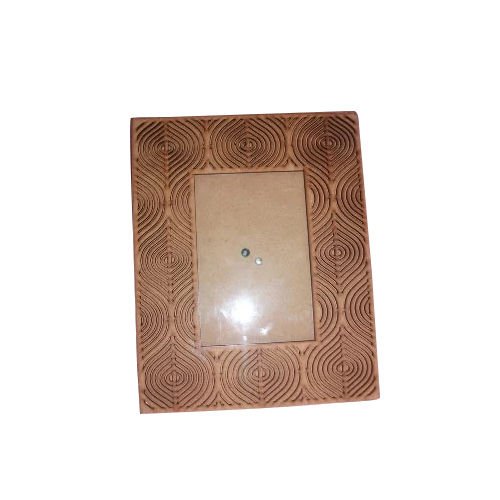 Wooden Photo Frame - Rectangle Shape, Polished Finish, Brown Color | Indian Table Top Design