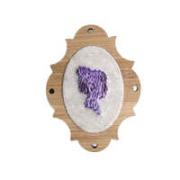 Mini Embroidery Frame - Wooden Material | Brown Finish For Elegant Stitching & Creative Craft Projects