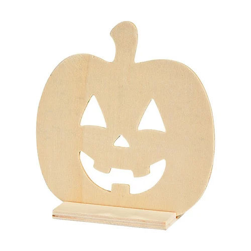 Matte Wooden Pumpkin For Table Decorative Item