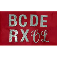 Silver Modern Galvanized Sheet Letters