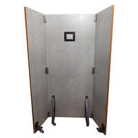 Lead Radiation Protection Shield - Color: Silver/grey (stainless Steel Finish)