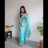 silk organza   saree