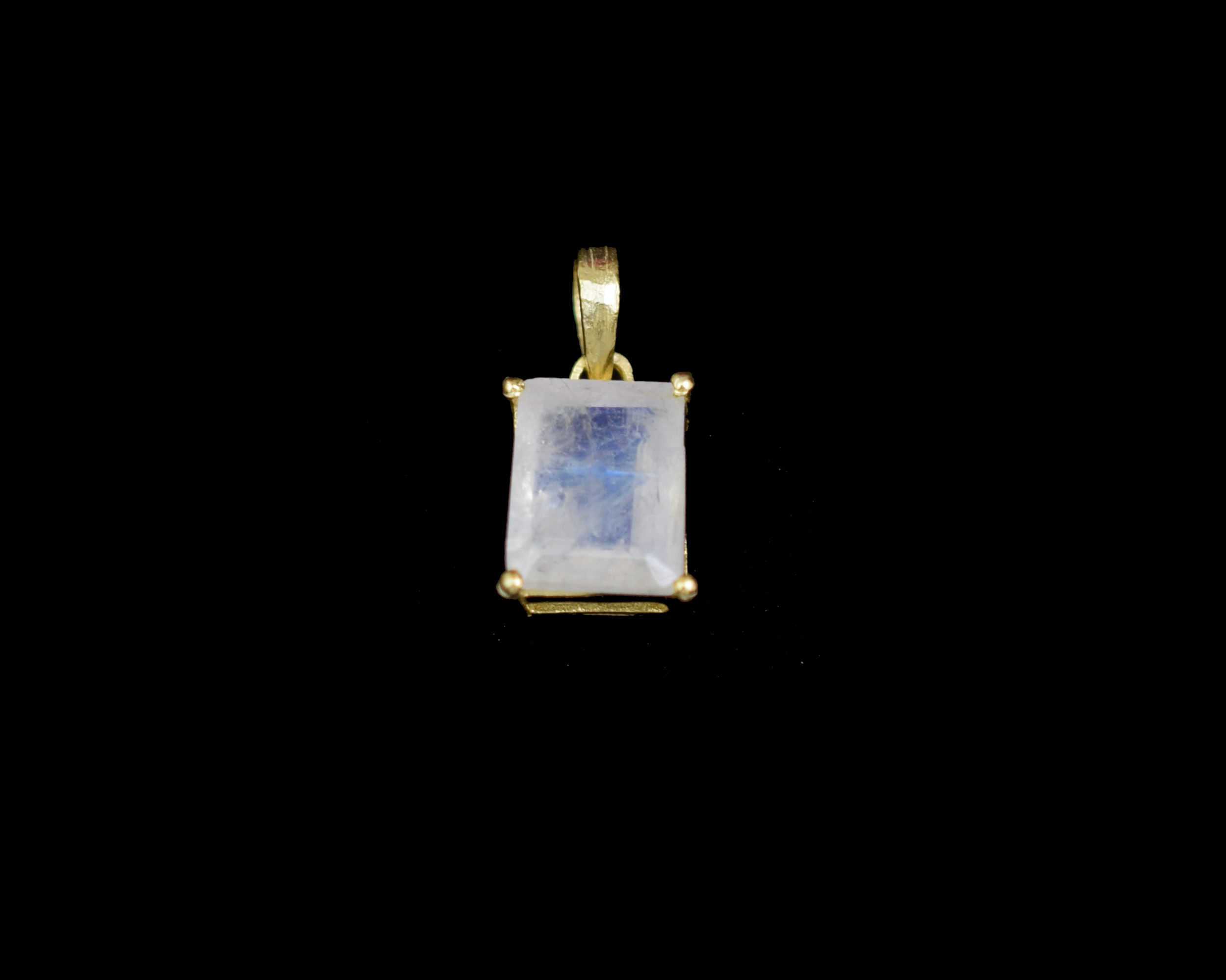 925 Sterling Silver Cubic Zirconia Gold Plated Pendant