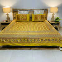 Queen Size Bed Sheet with Two Pillow Covers
