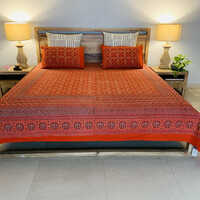 100% Cotton Bed Sheet with Two Pillow Covers