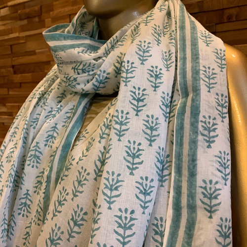 48 x 72 Inches Hand Block Print Cotton Stoles