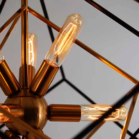 Metal Hanging Light Pendant Black Powder Coated