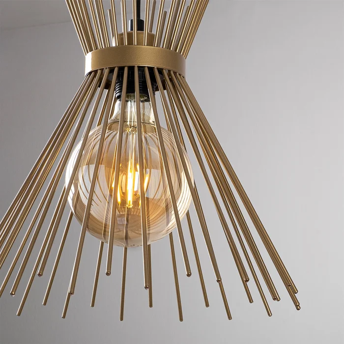 Metal Wire Light Pendant  3 Light Kitchen Island Cone Pendant