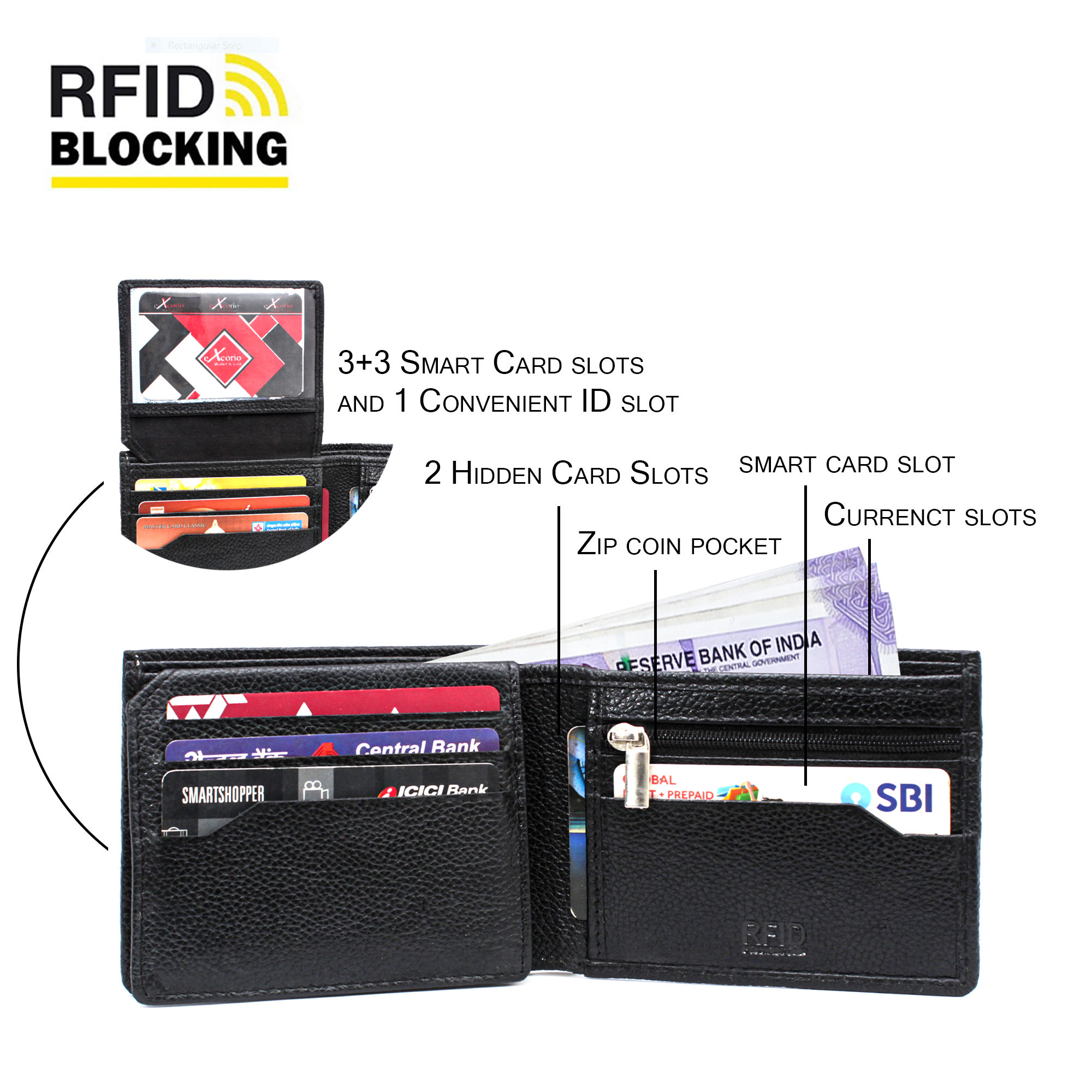 NDM Leather Wallet RFID 2