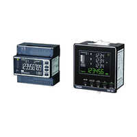 Power Monitors - Polycarbonate Housing, Compact Size, Matte Black | Multi-function Monitoring, Overheating Protection, Ip40 Rating, Digital Display