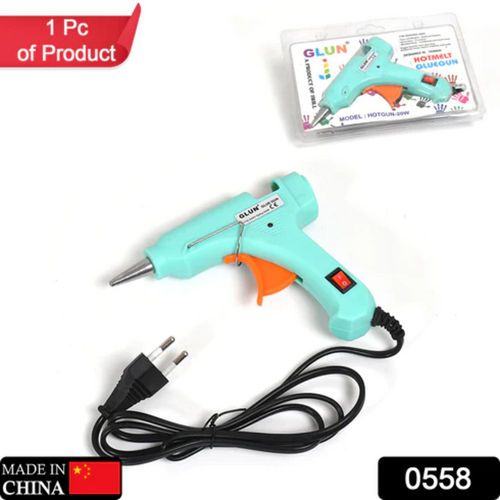 PLASTIC 20 WATT HOT MELT GLUE GUN 0558