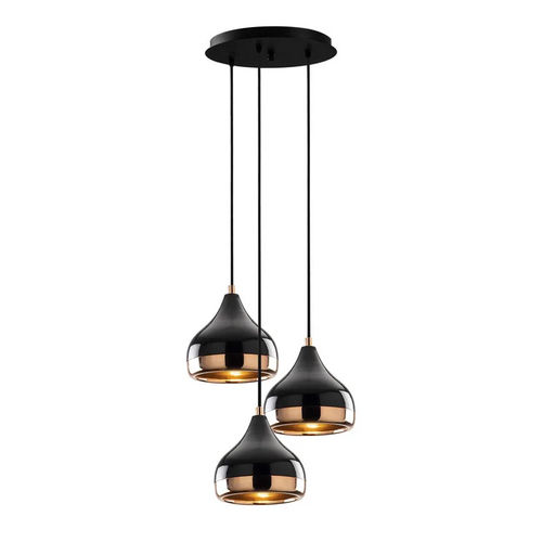 Metal 3 Light Dome Pendant