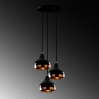 Metal 3 Light Dome Pendant
