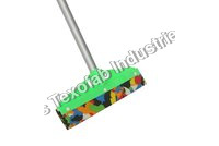 Fastclean Flora Wiper 12 Inches Full Set - Strong Virgin Plastics, Soft Rubber For Long Life | Versatile Green Wiper For All Floors