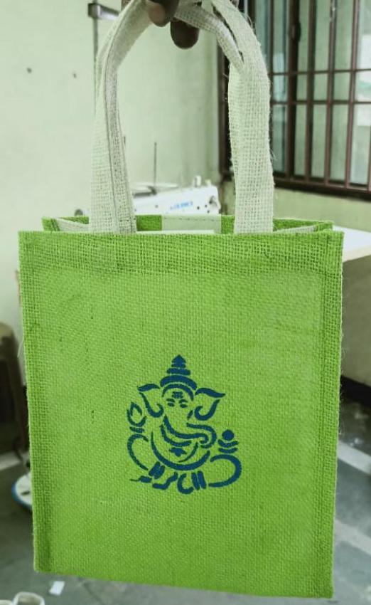 Pure Jute Printed Bag