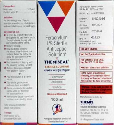 THEMISEAL SLOUTION FERACRYLUM 1% STERILE ANTISEPTIC SOLUTION