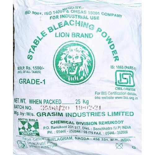 Bleaching Powder - 25 kg Industrial Grade Powder , Ideal for Textile, Paper, and Water Treatment Applications