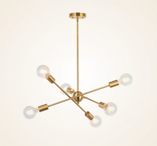 Metal Hanging Light Pendant 6 Light High Quality