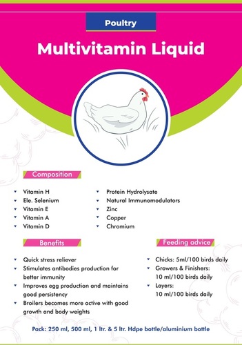 MultiVitamin Liquid For Poultry